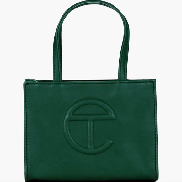 Telfar Dark Olive Small Tote Bag - Picture 2 of 5